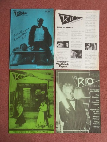 Rio cinema poster - rio, programmes