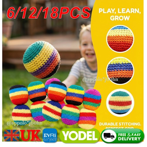 24pcs knitted footbags - 6/12/24pcs,