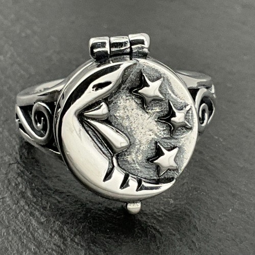 Vintage sterling silver moon - silver,