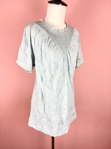 Sundance blue crinkle smocked - crinkle,