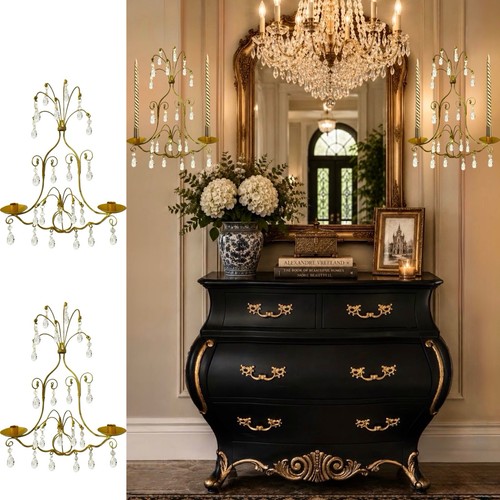 Vtg candelabra sconce set - vtg,