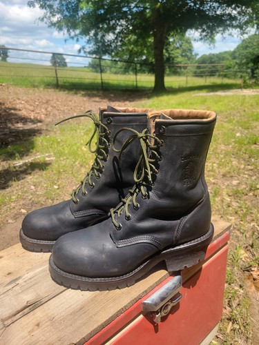 Vintage chippewa logger boots - vintage,