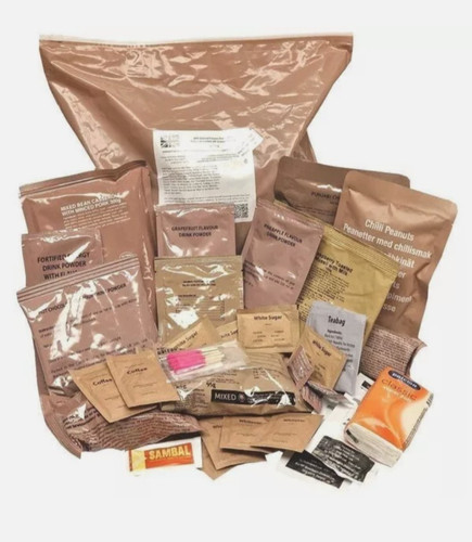 British army rations packs - army,