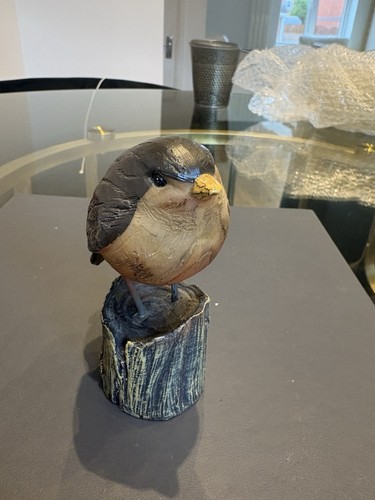 Small wooden robin red - wooden,