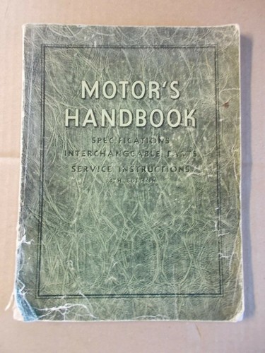 Motor handbook specs - handbook,