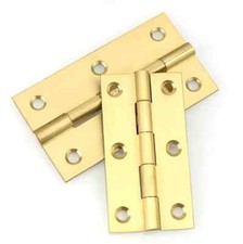 Brass Hinges Butt Solid Pair