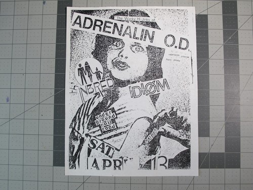 Vtg punk flyer adrenalin od - vtg,