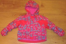 Baby Girls Pink/Red Gagou Tagou Coat With Mittens Age 6 Months