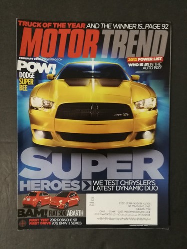 Motor trend magazine february - motor,