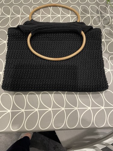 Hand crocheted handbag - hand,
