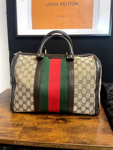 Gucci web boston bag - gucci,