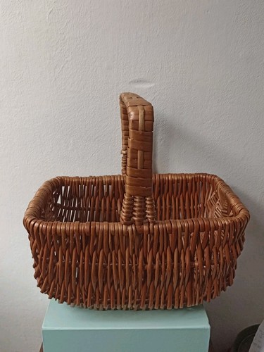 Wicker basket with handle - wicker,
