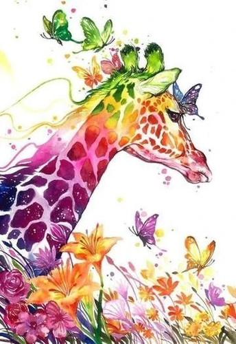 Giraffe cross stitch - giraffe,