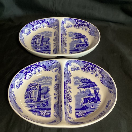 Pair spode blue - pair,