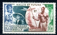 WALLIS et FUTUNA 1949 Yvert PA 11 * Unused UPU 75TH ANNIVERSARY (F4184
