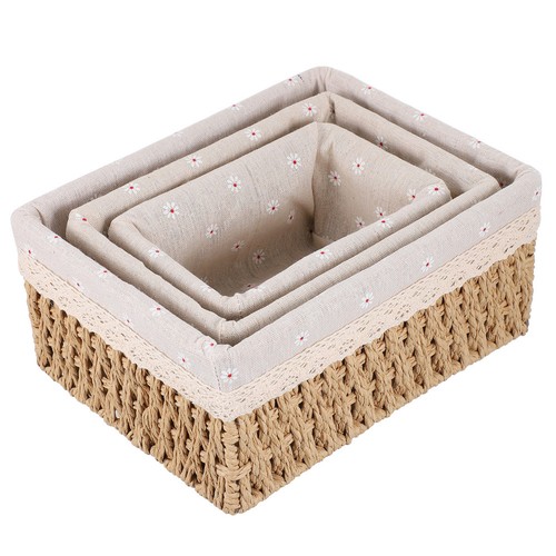 Pcs large rattan storage - 3,