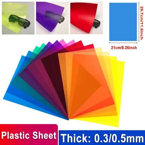 Coloured thin plastic sheet - coloured,