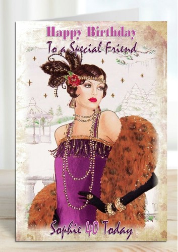 Personalised birthday card art - birthday,