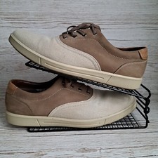 Hotter Comfort Concept Men’s Tan Brown Tie Loafers Size 11 Casual Office