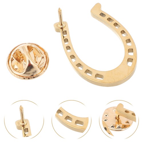 2pcs horseshoe pin lucky - 2pcs,