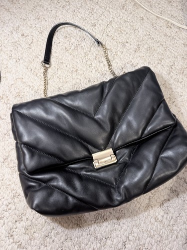 Zara black quilted shoulder - quilted,