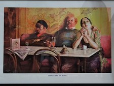 "Christmas In Soho" Framed