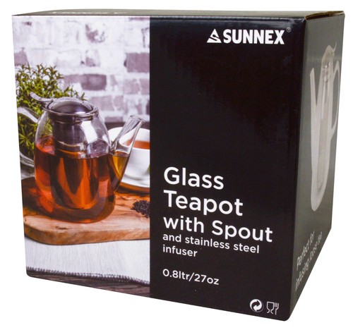 Sunnex glass teapot - sunnex,