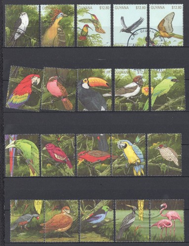 Guyana 2380a birds cto - #2380a-t,