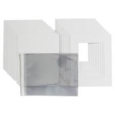 10 x 8" Picture Photo Mounts+Backs+Clear Bags ( 3 Colours + 2 x inside sizes)