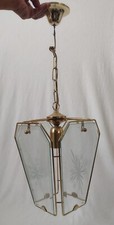 Pendant Light Pendant Lamp Clear Glass and Brass BHS Lighting Clear England