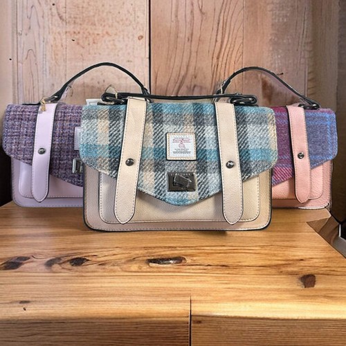 Harris tweed medium satchel - tweed,