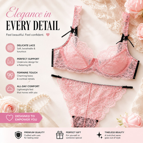 New plus size bra pink - bra,