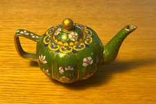 Vintage Chinese Brass & Enamel