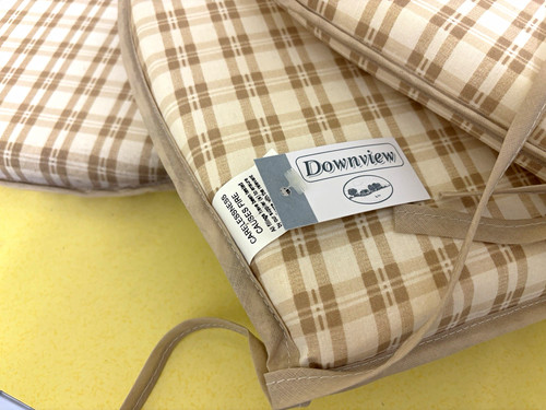 Downview country check latte - check,