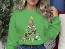Cat Christmas Tree Sweatshirt