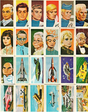 1967 BARRATT GERRY ANDERSON THUNDERBIRDS SERIES 1 SET OF 50 CONFECTIONERY CARDS
