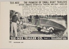 1954 Print Ad Tee-Nee Small Boat Trailers Made in Youngstown,Ohio
