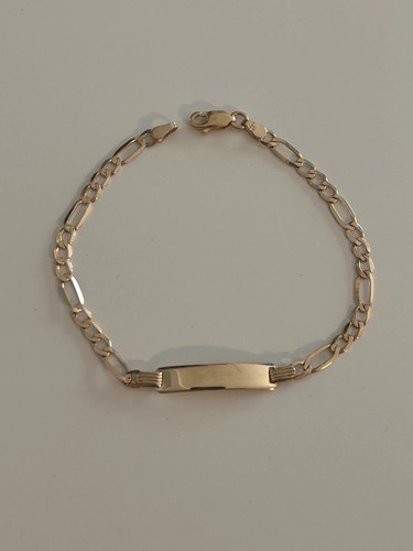 Gold identity bracelet 9ct - bracelet,