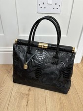 Jacky And Celine J&C Handbag Bag Black Crocodile Look
