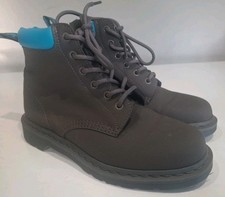 Dr. Martens 939 6Eye Ajax Boots Gunmental Blue Top Waterproof size 6.5 Air Wail 