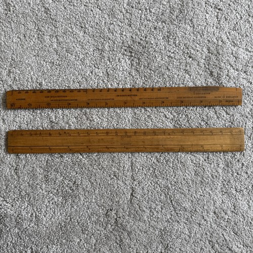 Vintage wooden rulers - , inc
