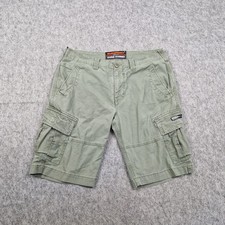 Superdry Shorts Mens W34 Green