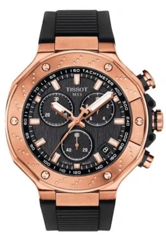 Race chronograph black dial - chronograph,