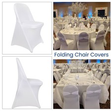 White Stretch Spandex Folding