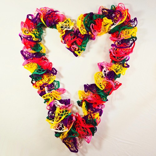 Handmade rainbow ruffled - handmade,