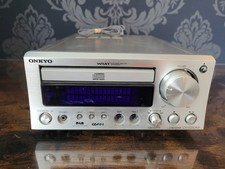 ONKYO CR-505DAB, WORKS FINE NO REMOTE OR SPEAKERS. MISSING 2 KNOBS