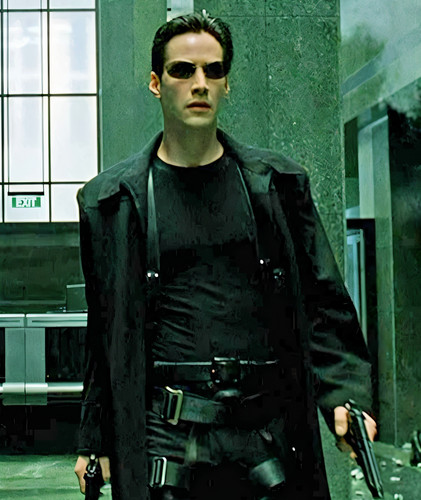 Matrix neo trench coat black - trench,