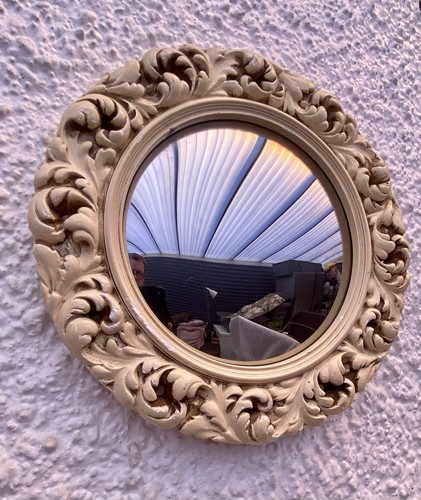 Vintage convex wall mirror - vintage,