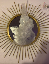 Gold Sunburst Wall Mirror 40cm Metal Frame Home Decorative Round Glass Bathroom