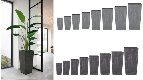 Tall planter plant pot - tall, square